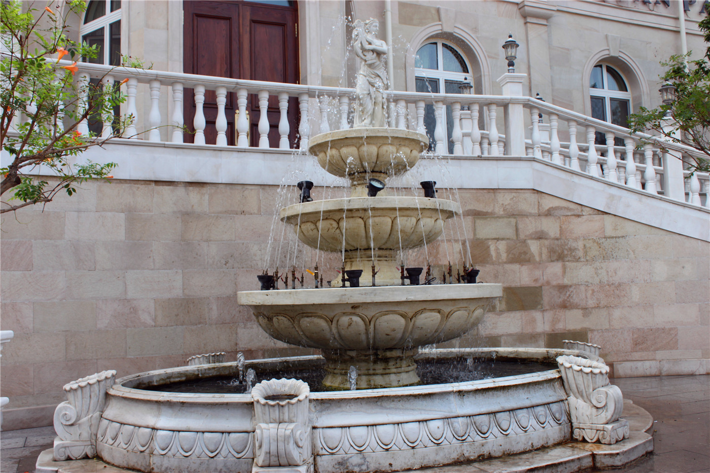 Marble fountain in England