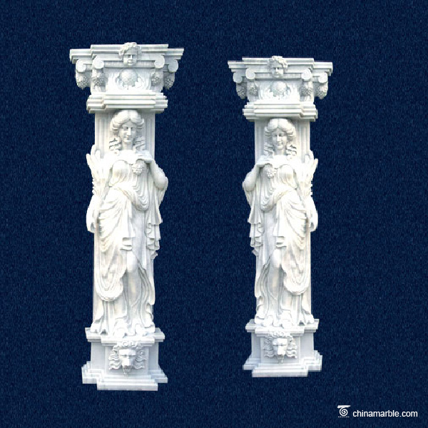 White Marble Pillars