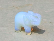 AAAA++22g Carved opal quartz Crystal Gem Stone elephant reiki healing