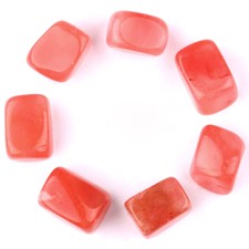Cherry Quartz Tumbled Stone Sold By 7Pcs with One Pouch TS0166