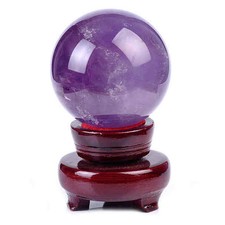 20mm Magic Natural Amethyst Quartz Crystals Sphere Ball Healing Stone Gift