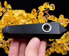 natural obsidian quartz crystal stone smoking pipe