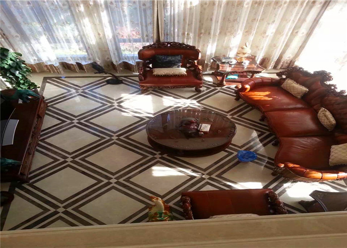 Ground decoration of a residential district in Beijing