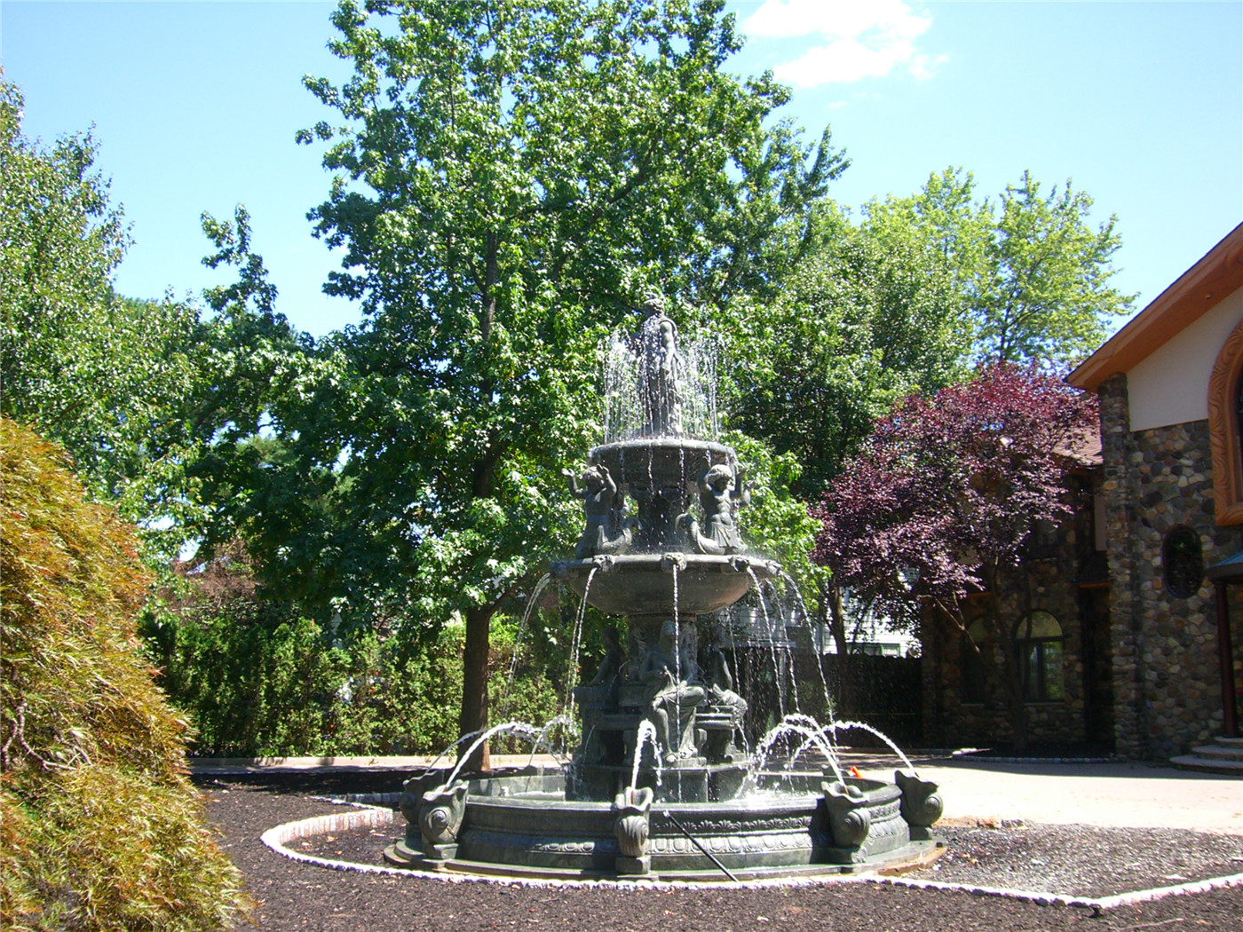 Marble fountain in Japan