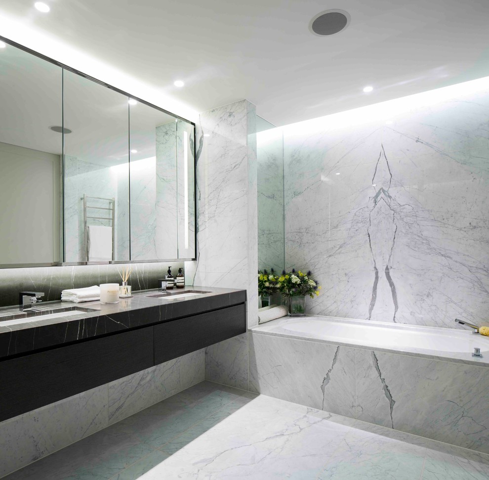 Application of white marble in