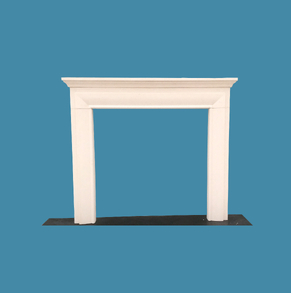 limestone fireplace mantel/cla