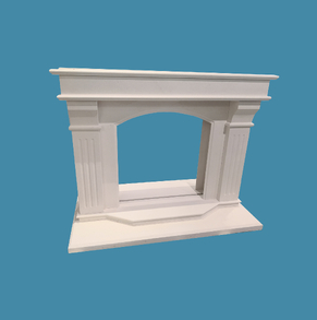 marble fireplace mantel/firepl