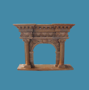 fireplace mantel limestone fir