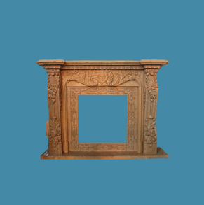 fireplace mantel limestone fir