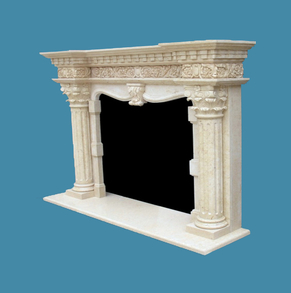 fireplace mantel limestone fir