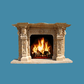 fire stone fireplace/decorativ