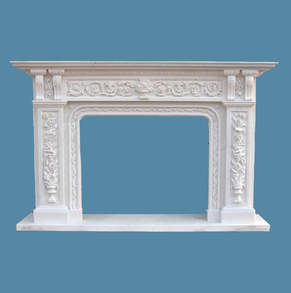 Georgian Stone Carved Fireplac