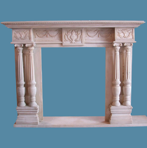 Limestone Fireplace Mantel Sur