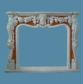 Flowers Carving Mantel FC-FP77
