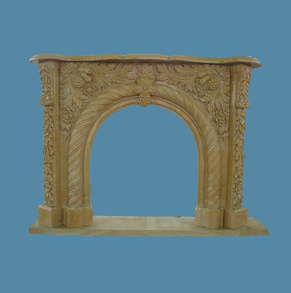 fireplace mantel limestone fir