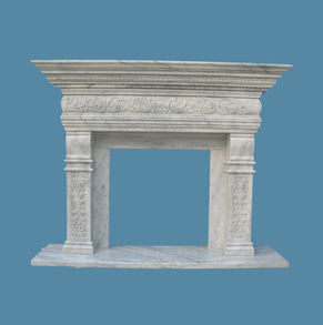 White Marble Fireplace FC-FP67