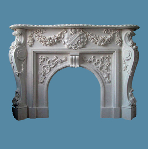 Carved Marble Fireplace FC-FP5