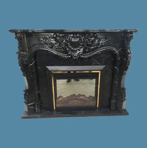 Marble carved fireplace FC-FP2