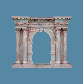 Rosetta marble Mantel FC-FP19