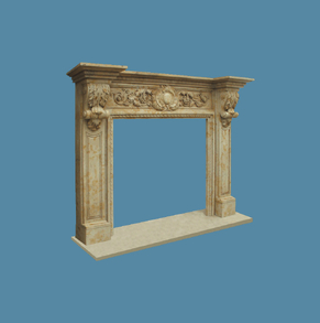 Cream Limestone Mantel FC-FP17
