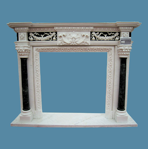 Multicolor Marble Fireplace FC
