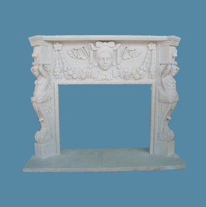 White Marble Mantel SC-FP55