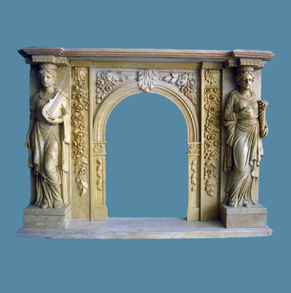 Yellow Marble Mantel SC-FP49