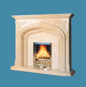 Cream Marble Fireplace EU-FP35