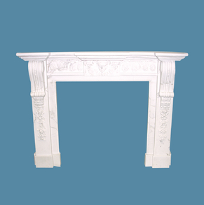 White Carving Mantel EU-FP11