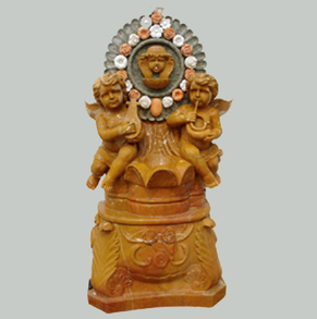 Two cherubs wall fountain W-FTN02