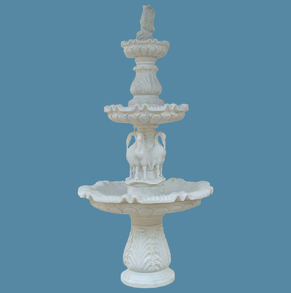 Three tiered marble fountain S