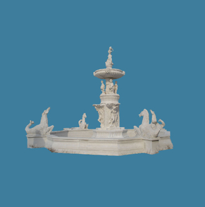 Outdoor Elephant Fountain Stat