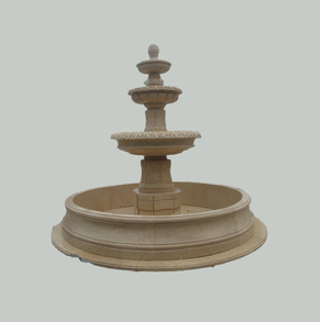 Cream Marble Fountain P-FTN23