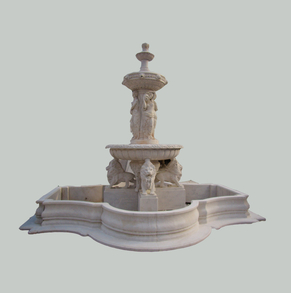 White Marble Fountain P-FTN19