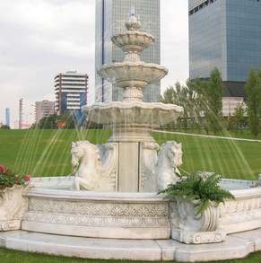 Marble-horse-fountain- P-FTN17