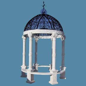White marble gazebo GZB-01