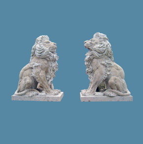 Travertine Lions M-Lion-24