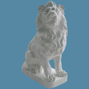 White Marble Lion M-Lion-20