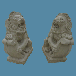 Sandstone Lion M-Lion-17