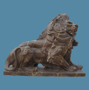 The regal marble lion M-Lion-0
