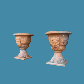 Planter-with-face-carving- FLP