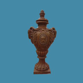 Brown-marble-urn- FLP-47