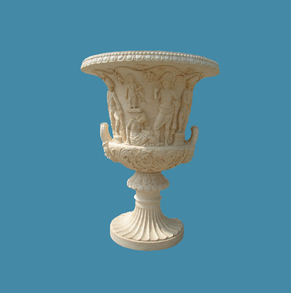 Cream-stone-urn- FLP-44