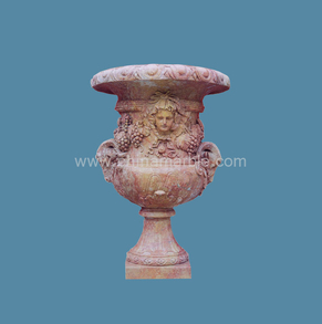Carved Marble urn FLP-12