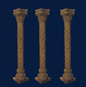 The cream marble column CL-14