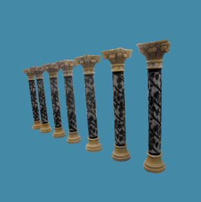 The Multicolor marble column C