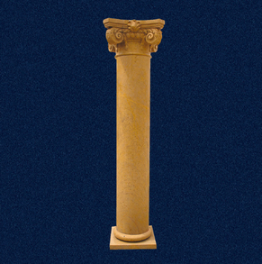 Yellow marble column CL-06