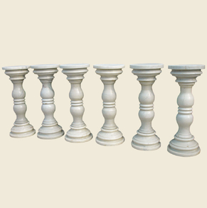 Pure white marble balustrade B