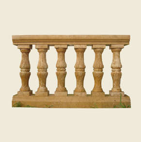 Yellow limestone balustrade BL