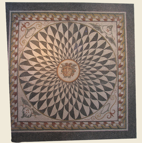 Square Waterjet Medallion/Marb